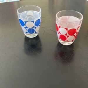 Set vintage shot glasses